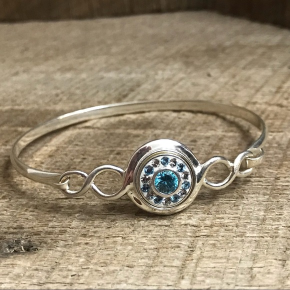 Jewelry - 925 Sterling Silver Bracelet w/ Blue Accents